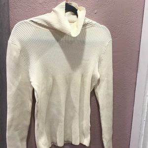 Cream turtle neck